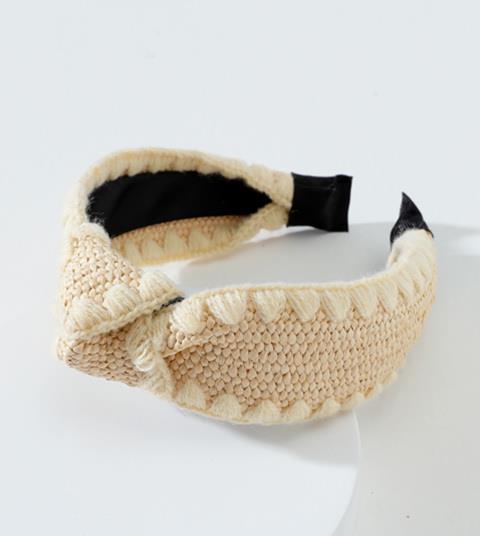 Straw Mid Knot Headband