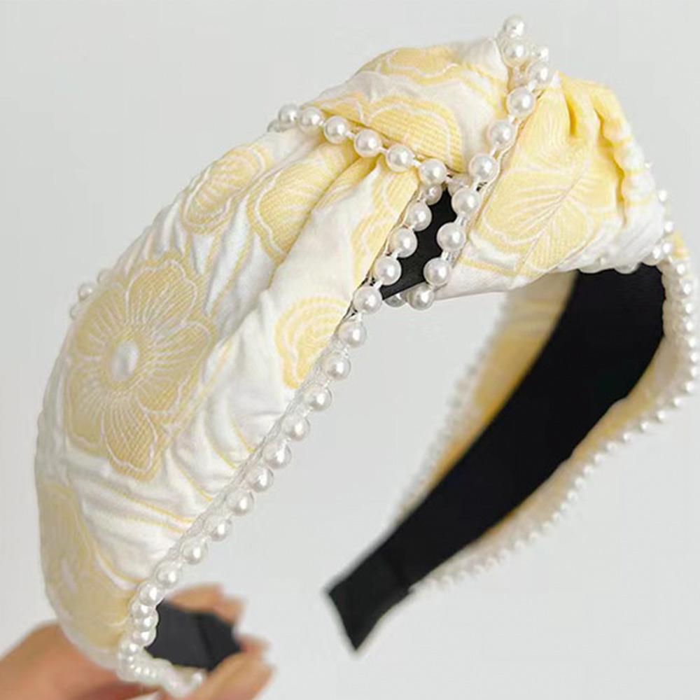 Pearl Band Floral Headband