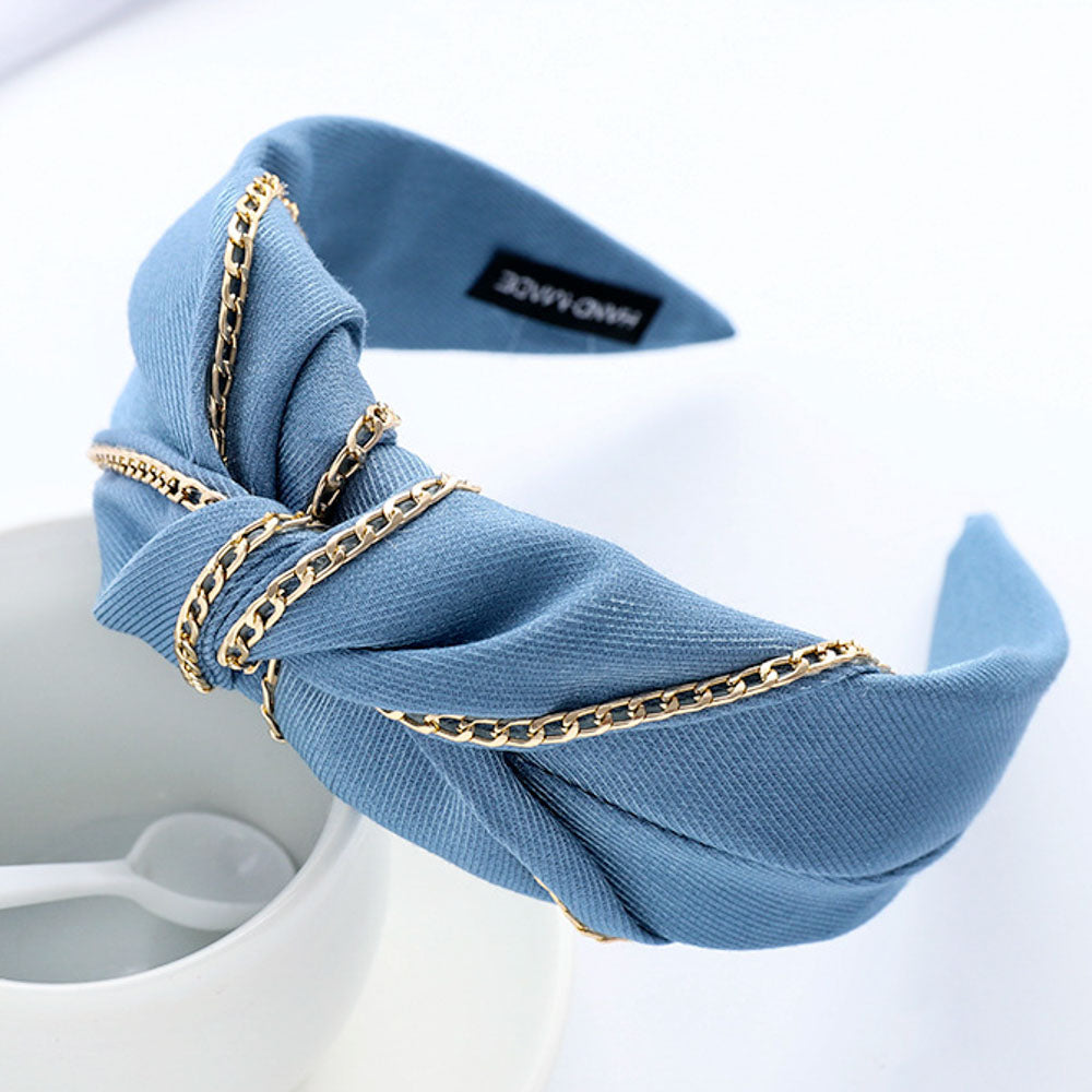 Chain Edge Mid Knot Headband