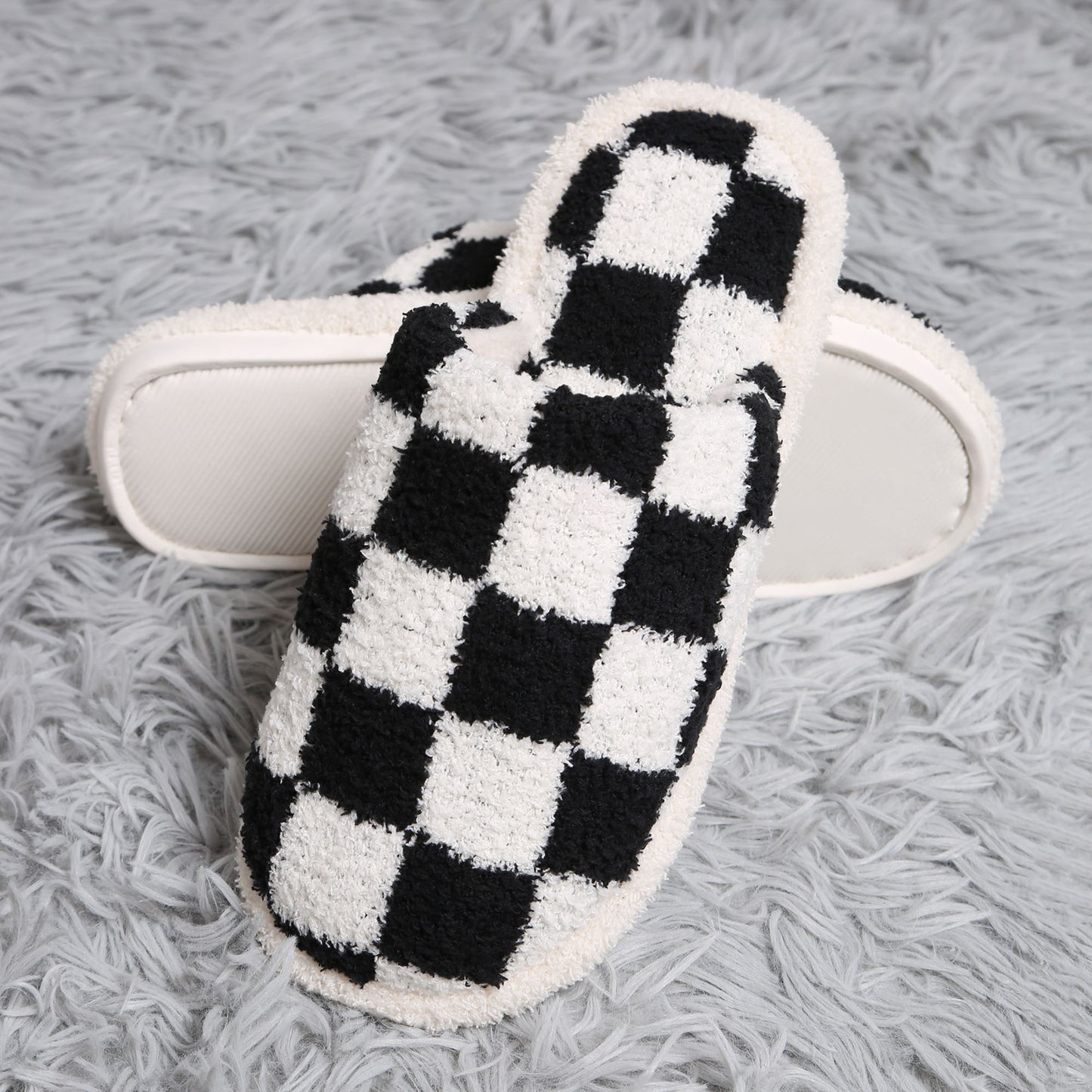 Checkered Slippers