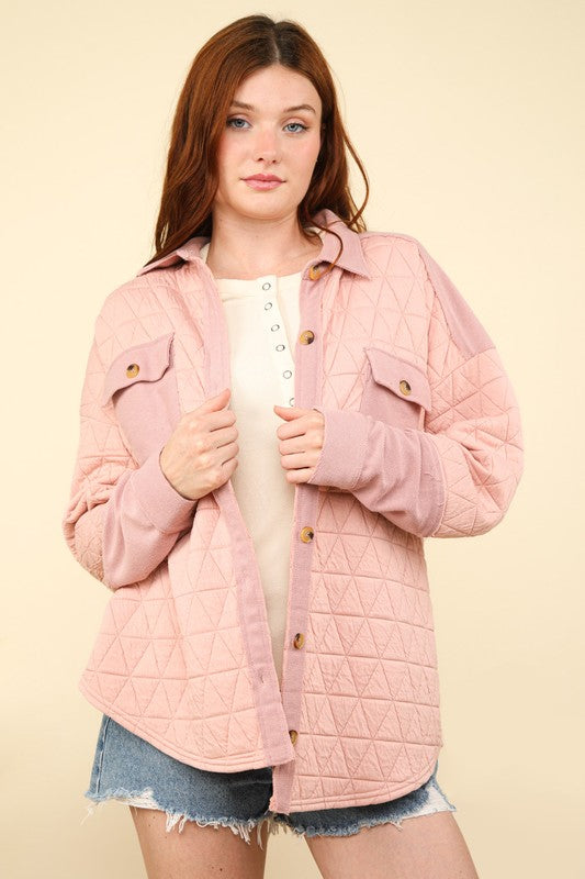 Oversized Quilted Cozy Shacket