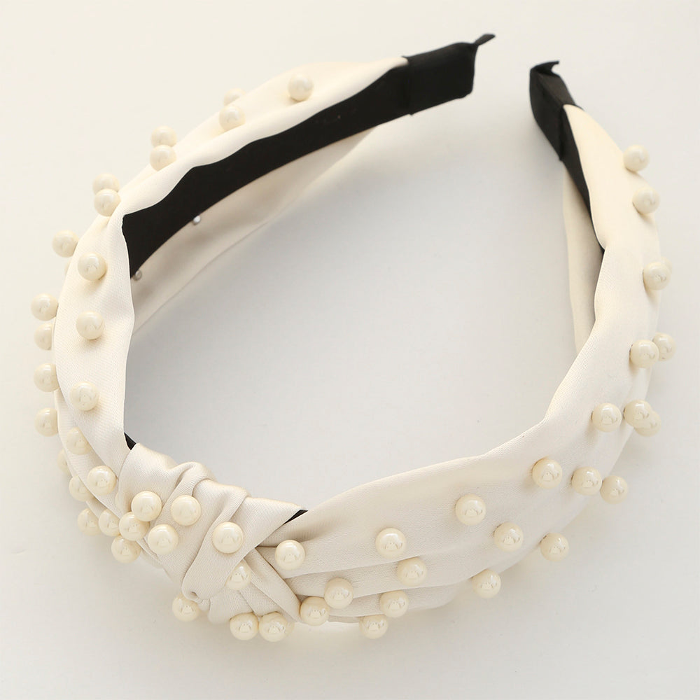 Color Ball Studded Knot Headband