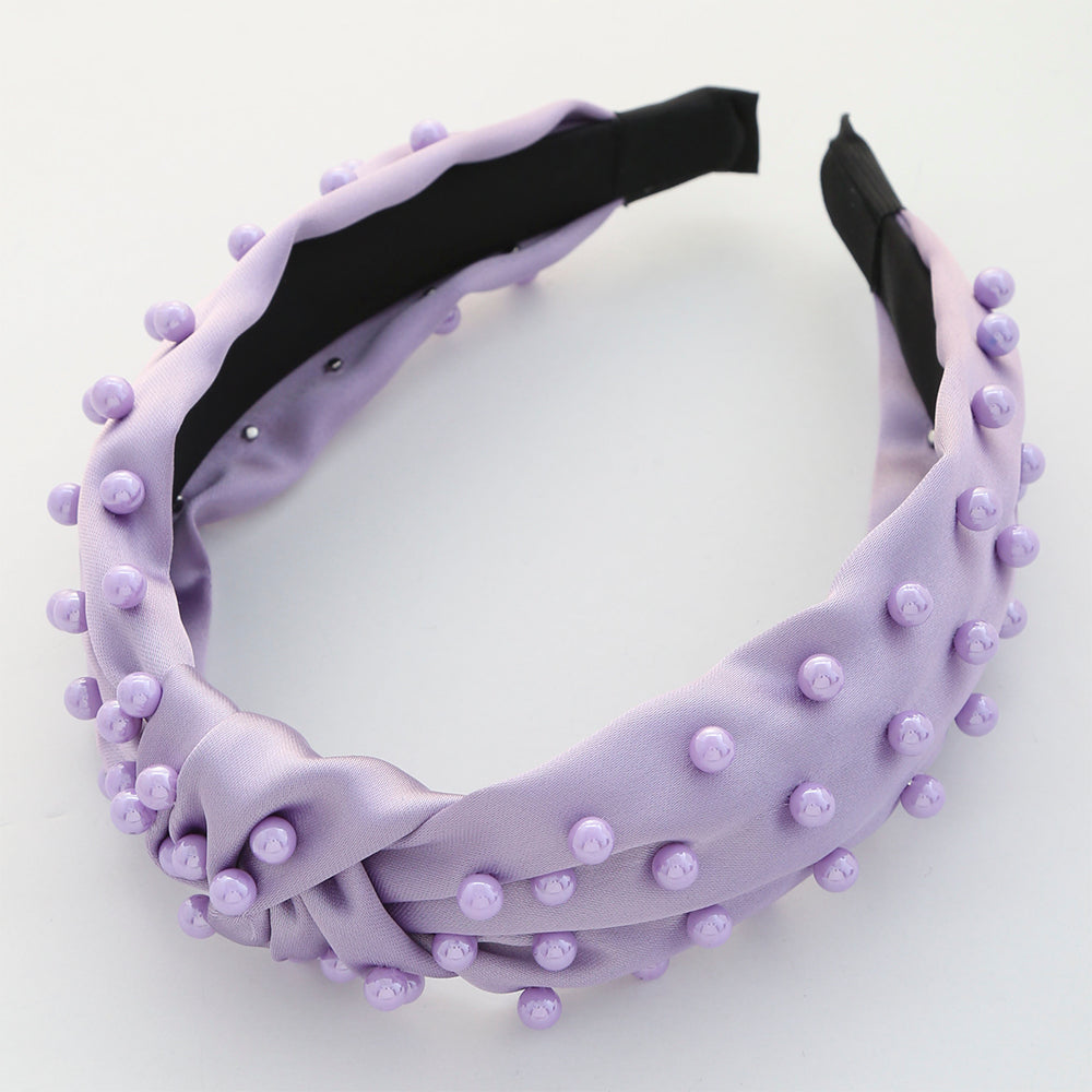 Color Ball Studded Knot Headband