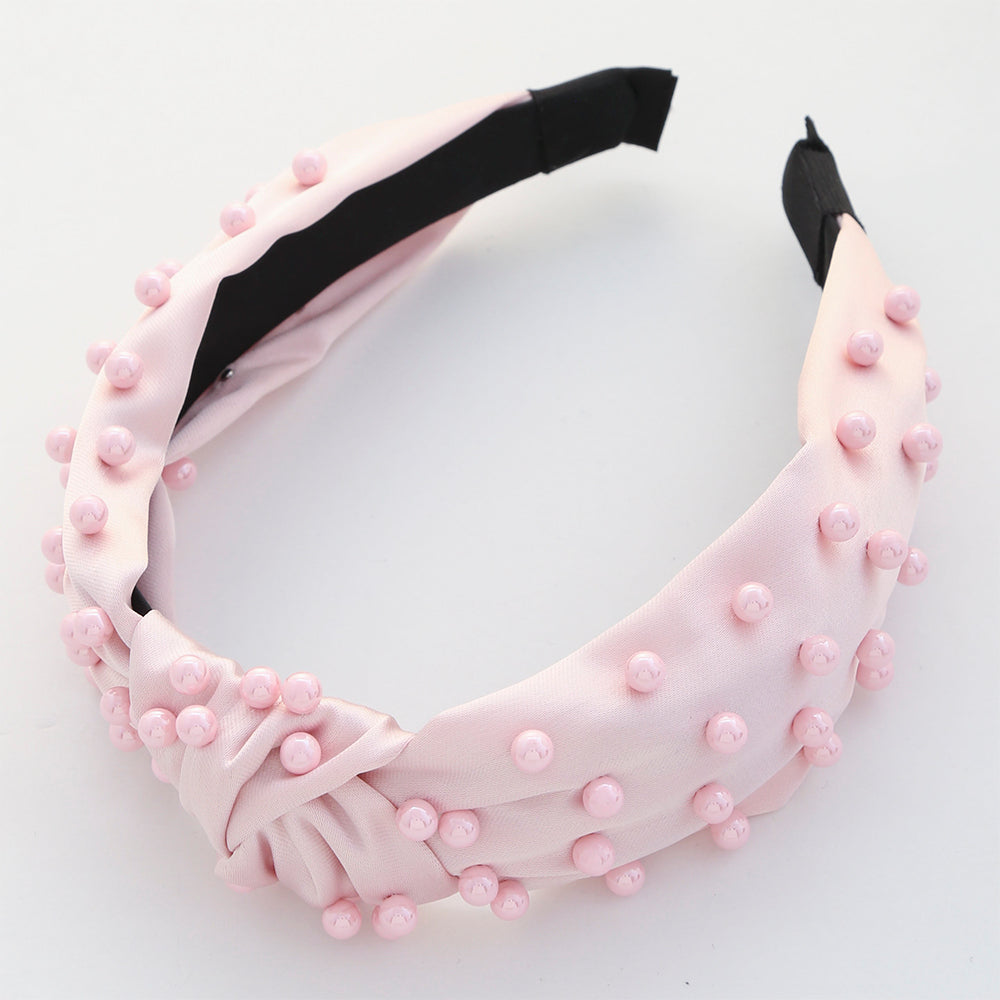 Color Ball Studded Knot Headband