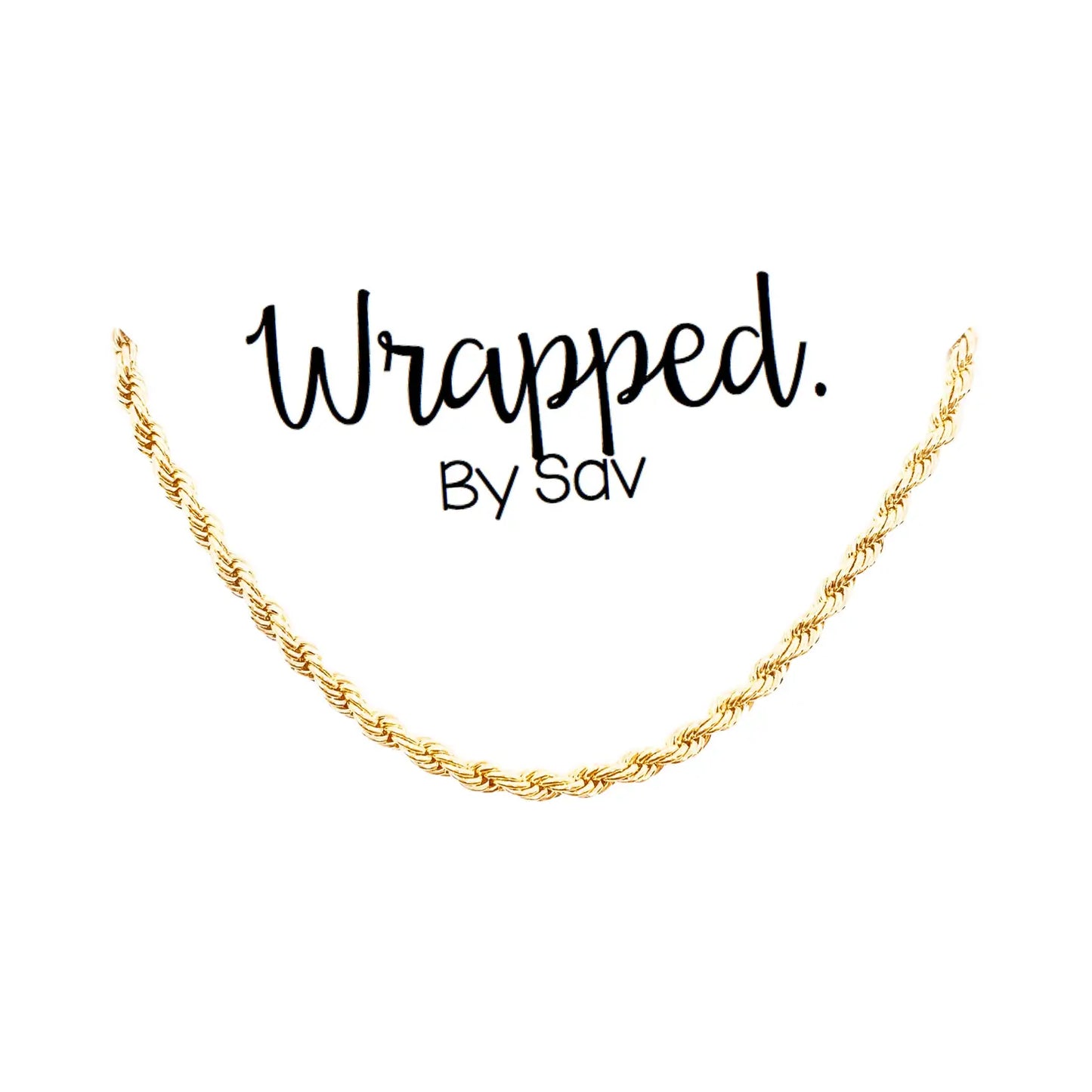 Gold Filled Chunky Rope Necklace