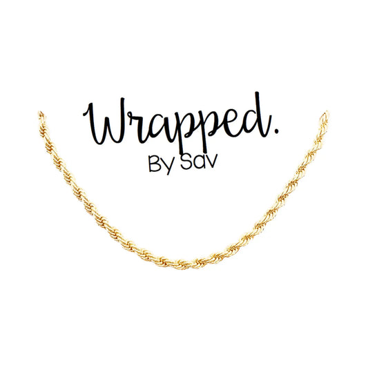 Gold Filled Chunky Rope Necklace