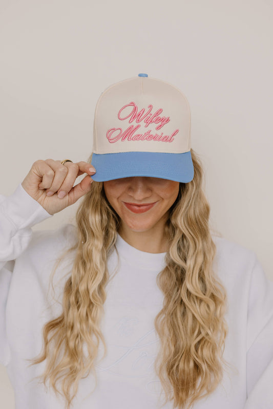 Wifey Material Blue