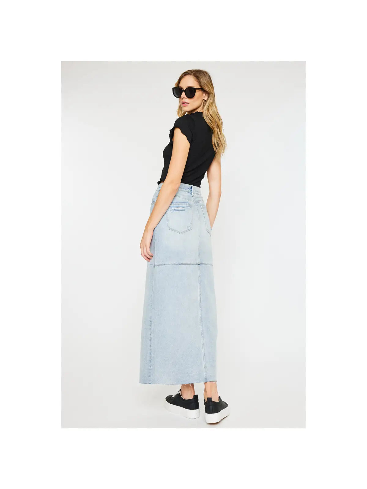 Denim Maxi Skirt