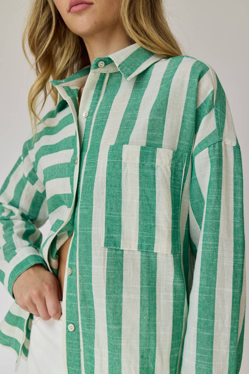 Kimberly Stripe Oversized Shirt