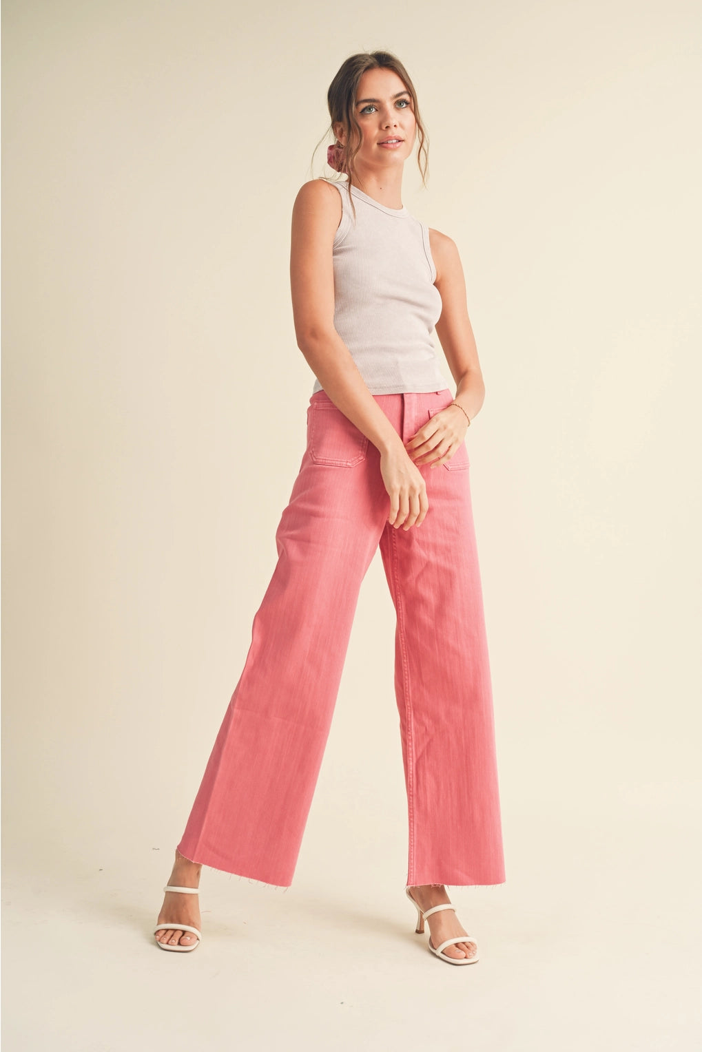 Maggie Front Pocket Wide Leg Pant