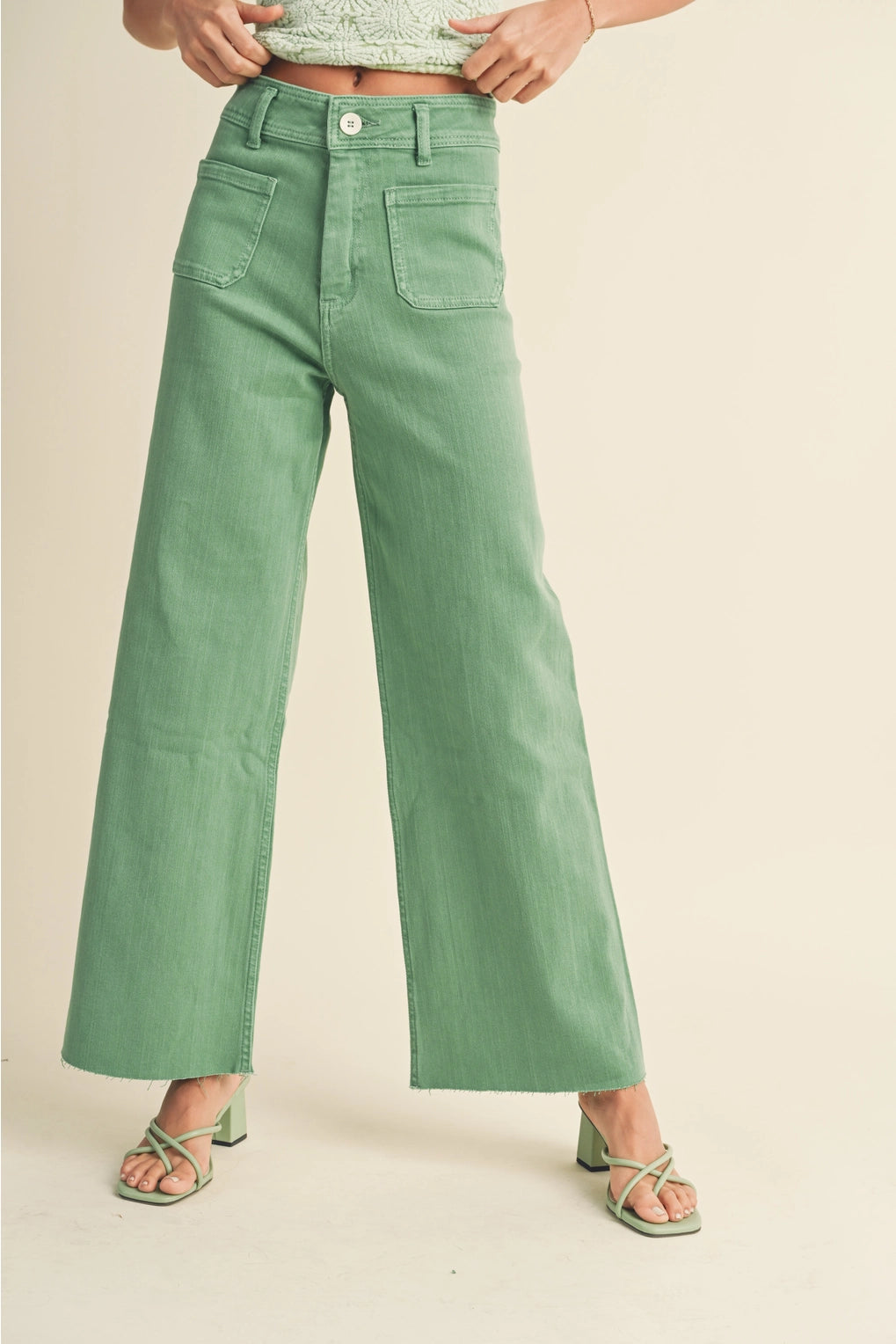 Maggie Front Pocket Wide Leg Pant