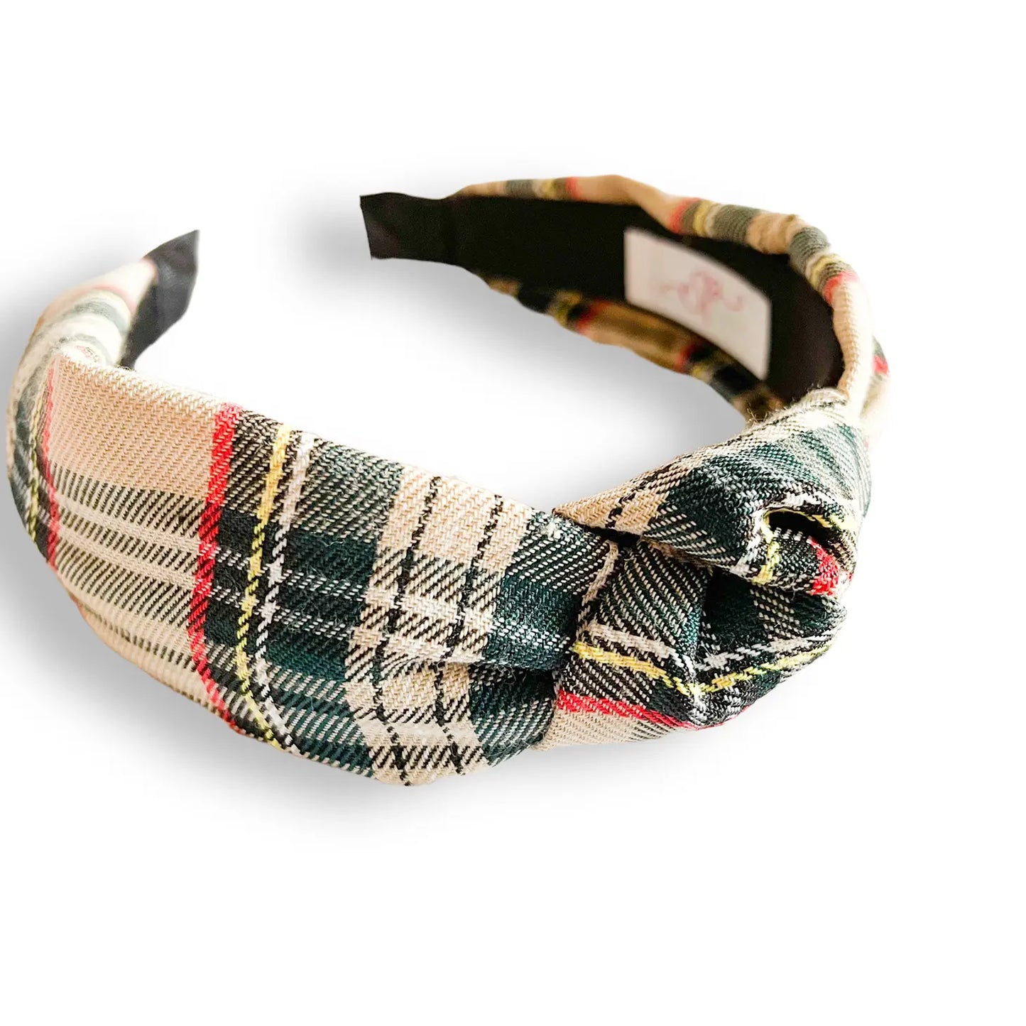 Khaki Tartan Headband