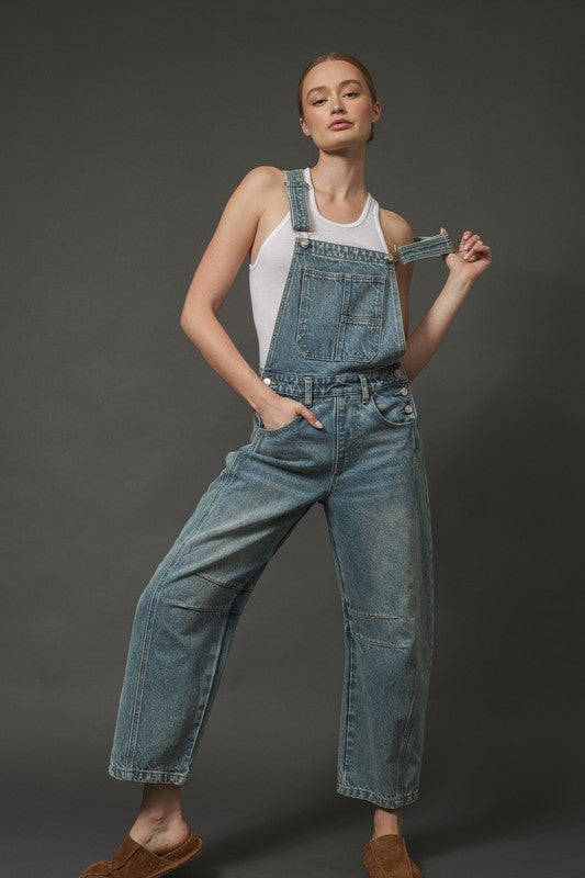 Relax Fit Denim Overall