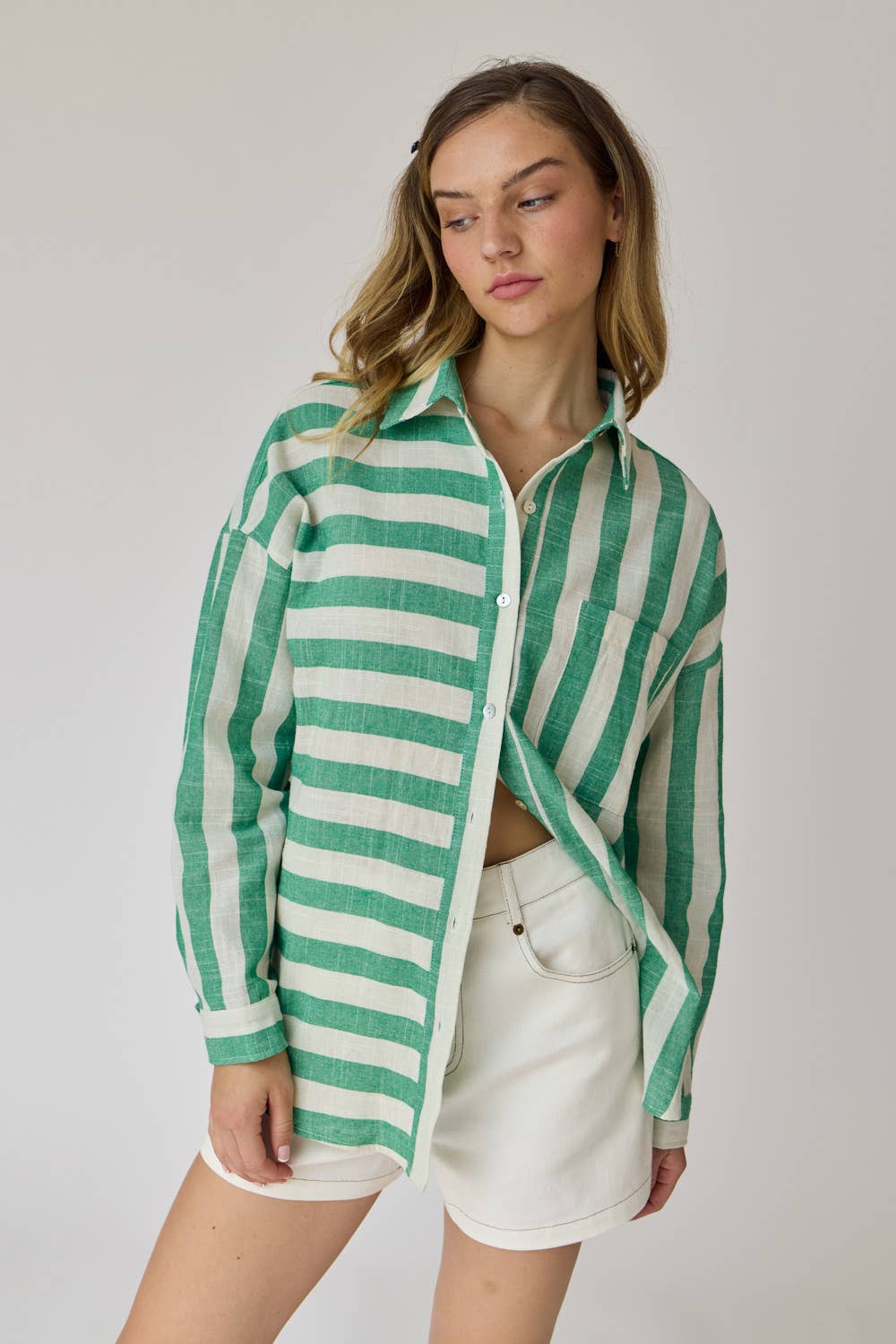 Kimberly Stripe Oversized Shirt