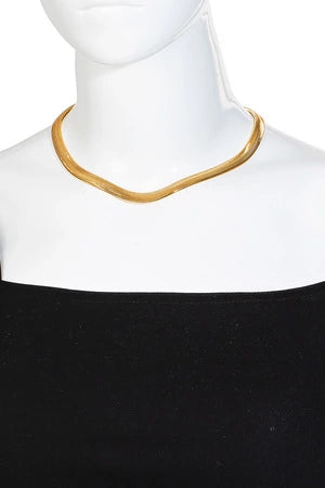 Bulky Herringbone Snake Chain Necklace Set