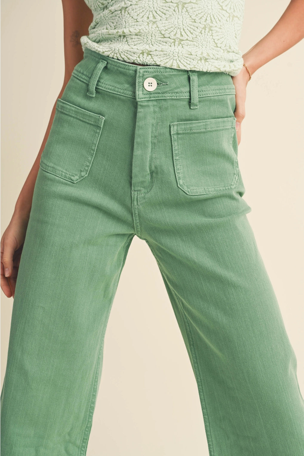 Maggie Front Pocket Wide Leg Pant