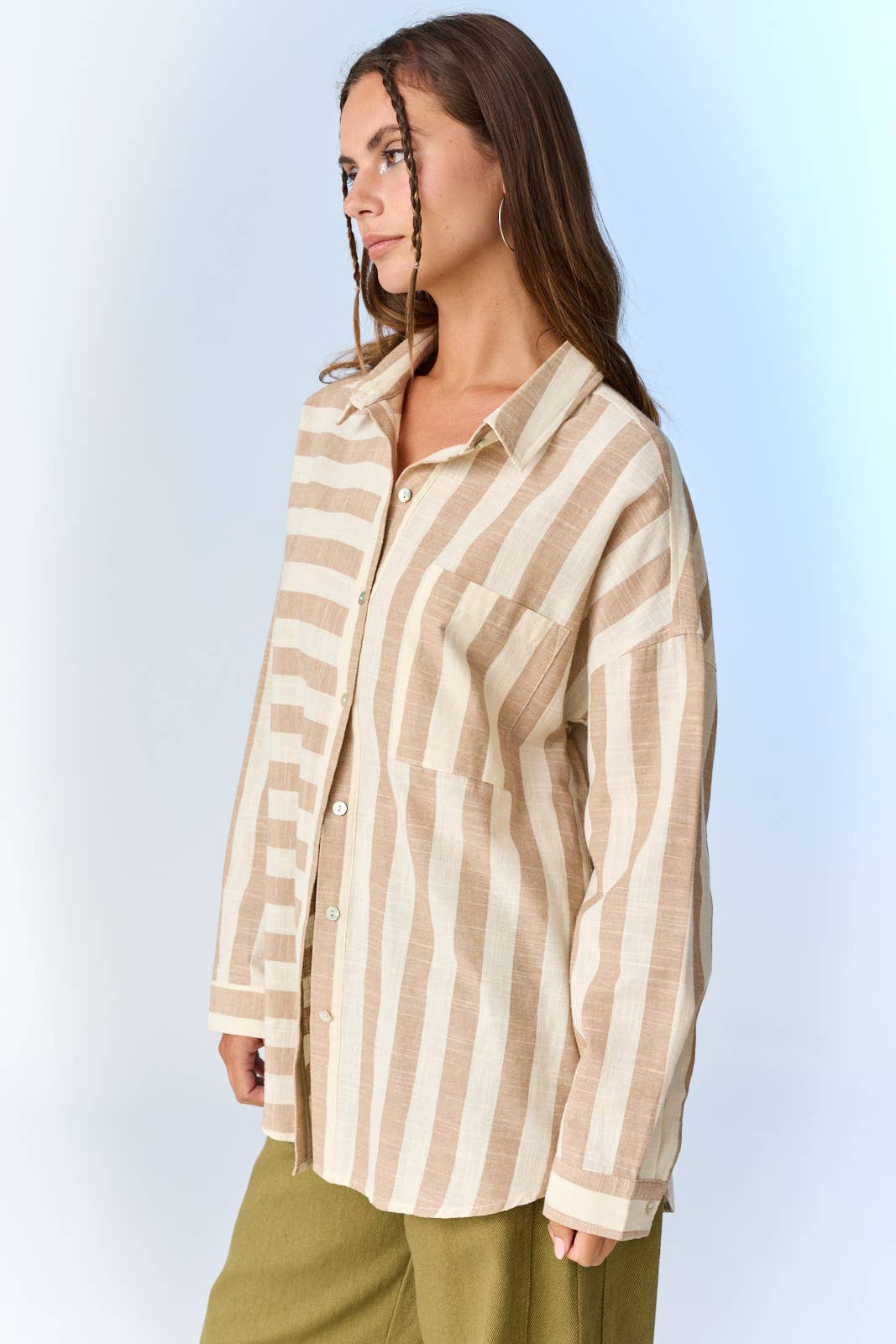 Kimberly Stripe Oversized Shirt