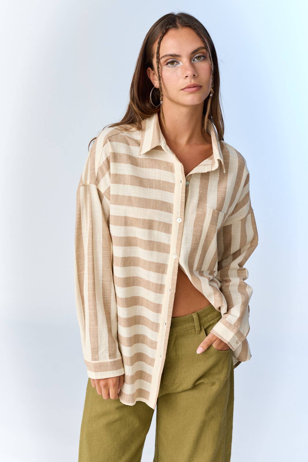 Kimberly Stripe Oversized Shirt